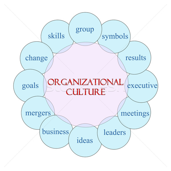 Organizational Culture Circular Word Concept Stock photo © mybaitshop