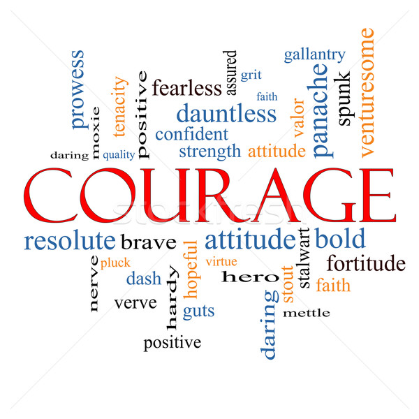 Courage Word Cloud Concept Stock photo © mybaitshop