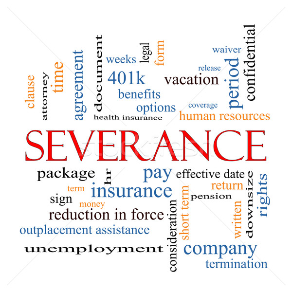 Severance Word Cloud Concept Stock photo © mybaitshop