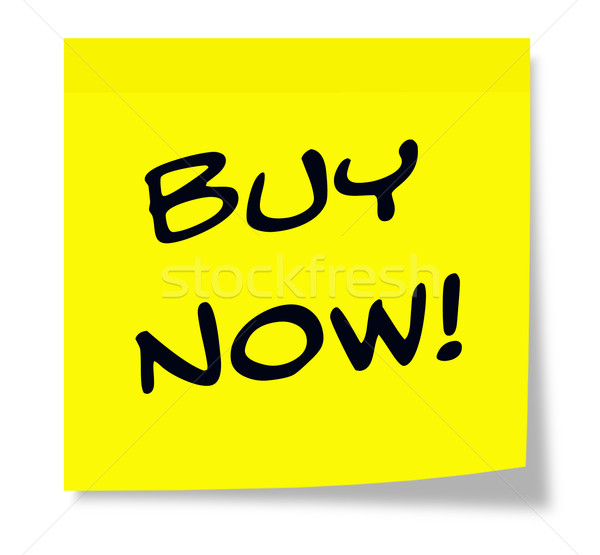 Buy Now Sticky Note Stock photo © mybaitshop