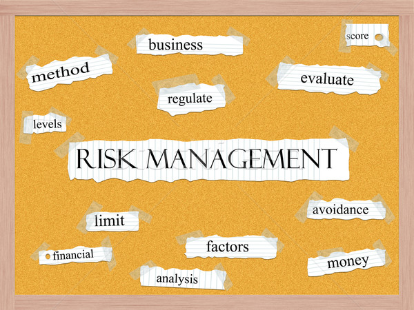 Сток-фото: Управление · рисками · слово · счет · бизнеса · деньги