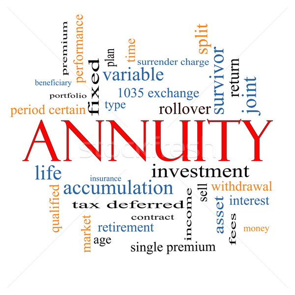 Annuity Word Cloud Concept Stock photo © mybaitshop