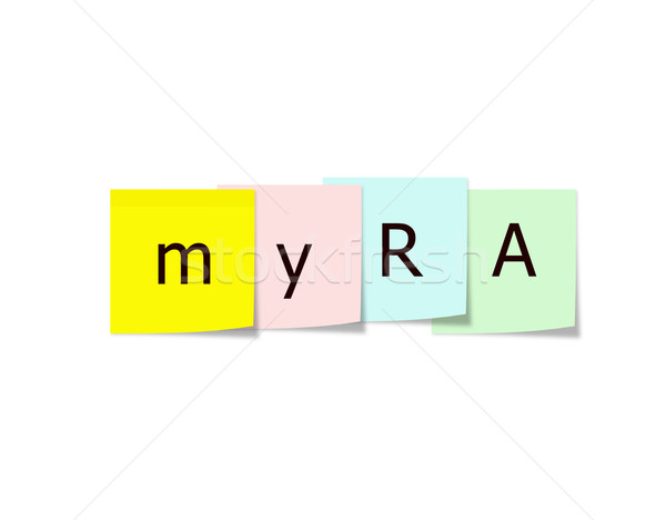 myRA on Sticky notes Stock photo © mybaitshop