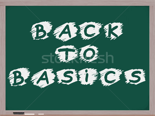 Back to Basics Chalkboard Stock photo © mybaitshop