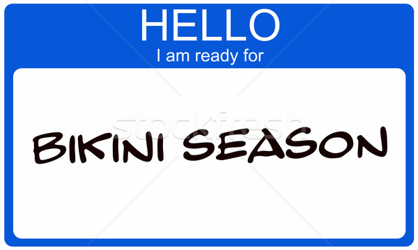 Bikini Season Nametag Stock photo © mybaitshop