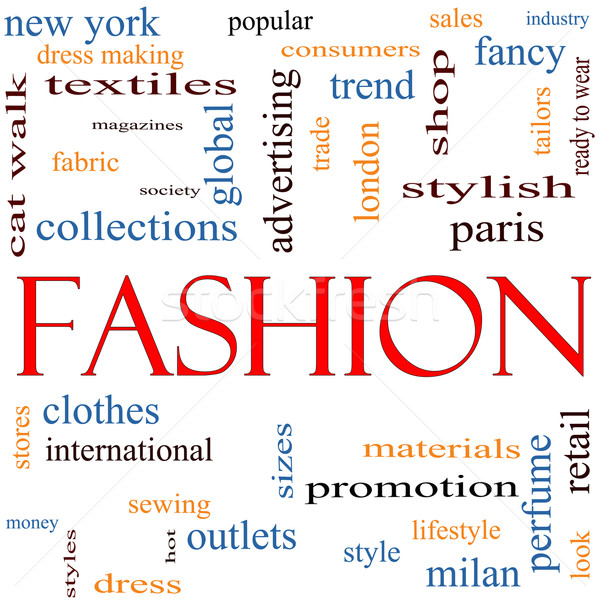 Fashion Word Cloud Concept Stock photo © mybaitshop