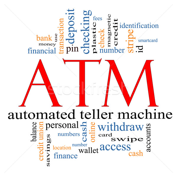 ATM Word Cloud Concept Stock photo © mybaitshop