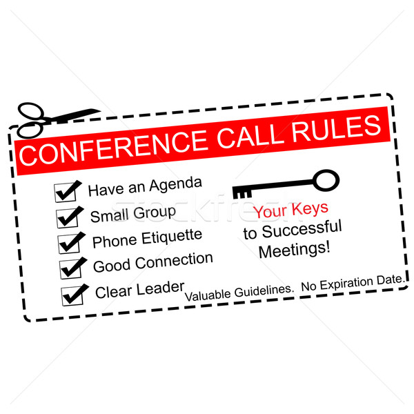 Rood conference call reglement bon groot agenda Stockfoto © mybaitshop