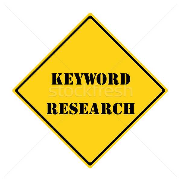 Stock photo: Keyword Research Sign