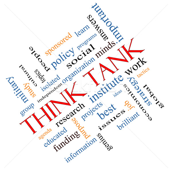 Think Tank Word Cloud Concept Angled Stock photo © mybaitshop