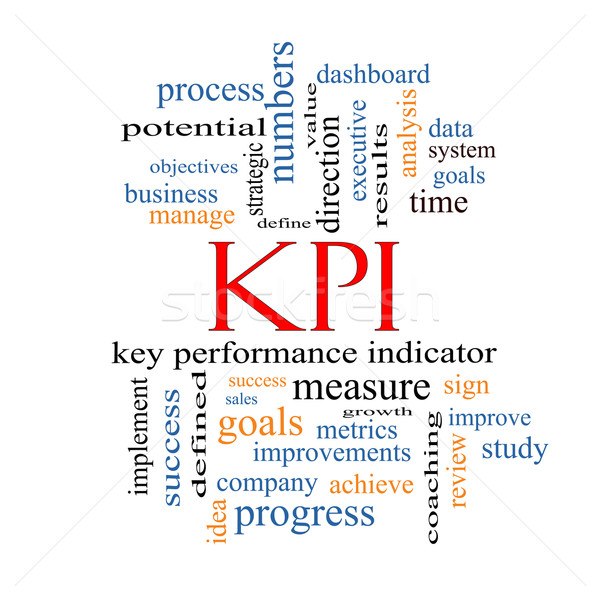 KPI Word Cloud Concept Stock photo © mybaitshop