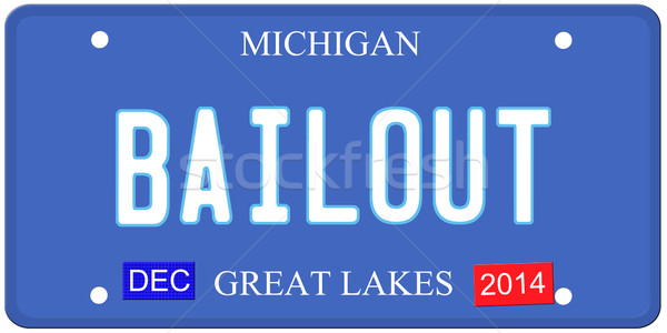 Michigan imitatie inmatriculare decembrie 2014 autocolante Imagine de stoc © mybaitshop