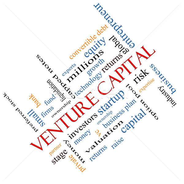 Venture Capital Word Cloud Concept Angled Stock photo © mybaitshop