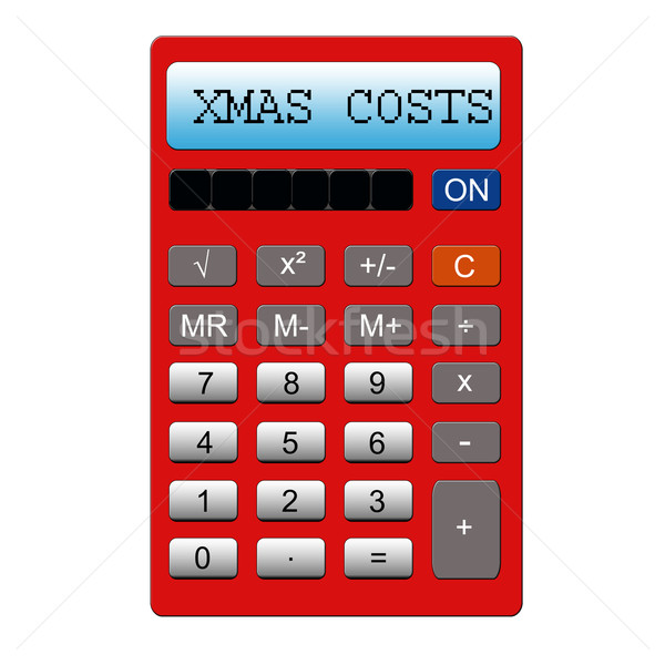 XMAS Costs Calculator Stock photo © mybaitshop