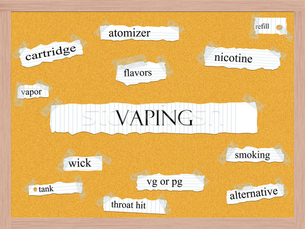 Vaping Corkboard Word Concept Stock photo © mybaitshop