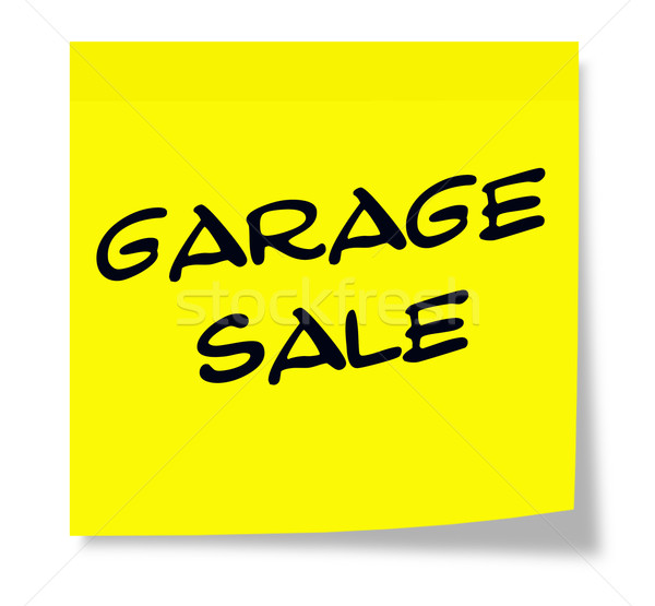 Garage Sale Sticky Note Stock photo © mybaitshop