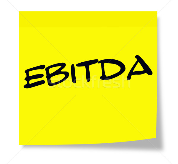 EBITDA Yellow Sticky Note Stock photo © mybaitshop