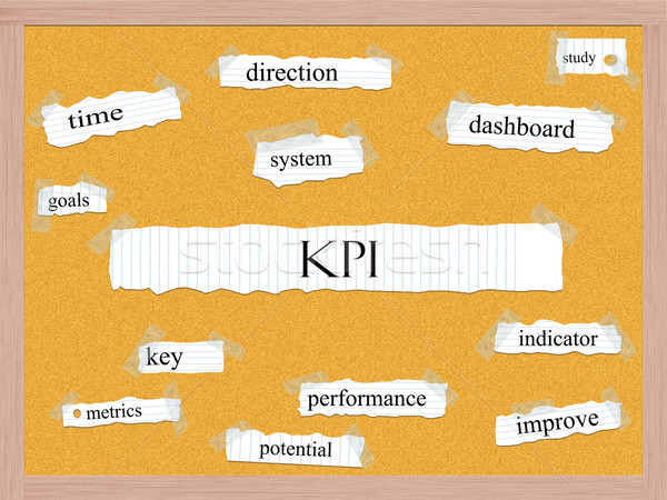 KPI Corkboard Word Concept Stock photo © mybaitshop