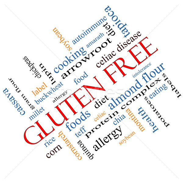 Stock photo: Gluten Free Word Cloud Concept Angled