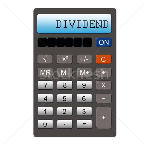 Dividend on Calculator Stock photo © mybaitshop