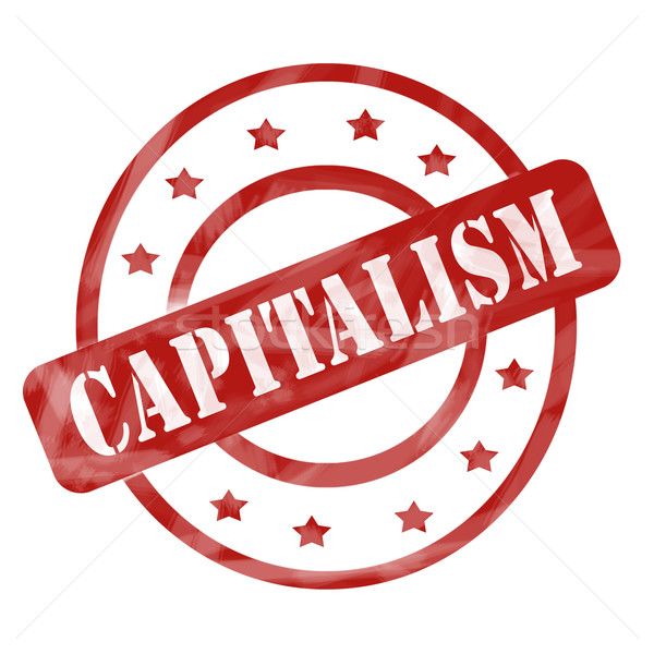 Roşu erodate capitalism ştampila cerc stele Imagine de stoc © mybaitshop