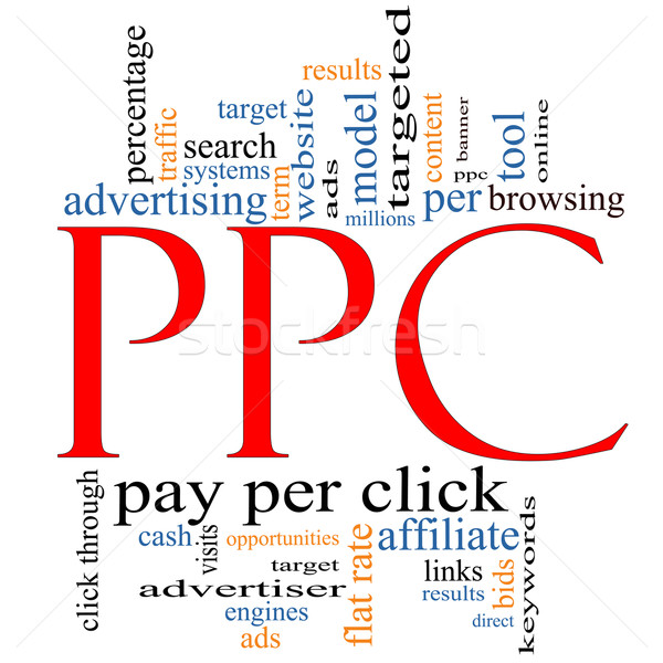 PPC Pay Per Click word cloud Stock photo © mybaitshop