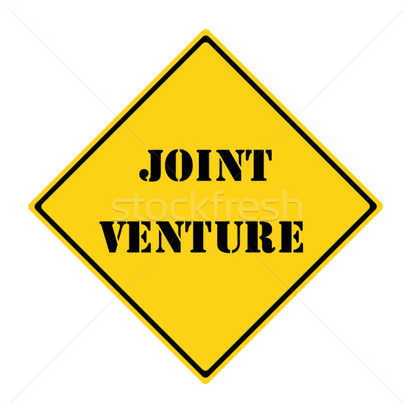 Joint Venture Sign Stock photo © mybaitshop