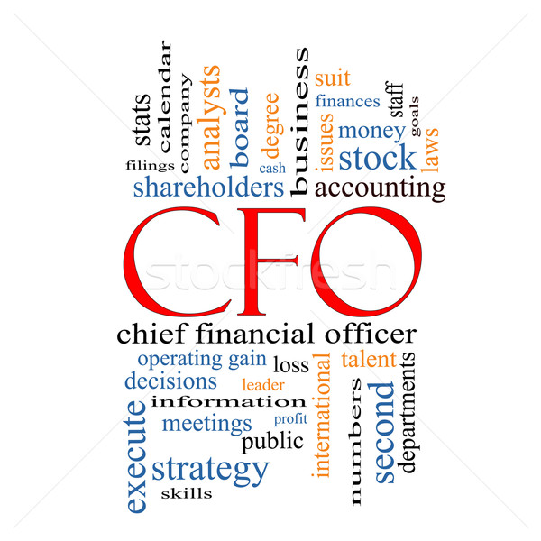Stock photo: CFO Word Cloud Concept