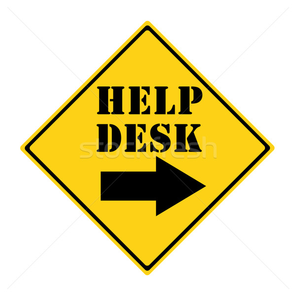 Help Desk That Way Sign Stock Photo C Keith Bell Mybaitshop