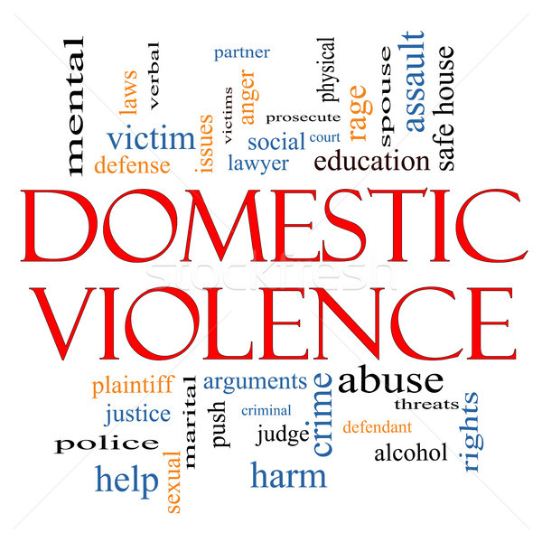 Domestic Violence Word Cloud Concept Stock photo © mybaitshop