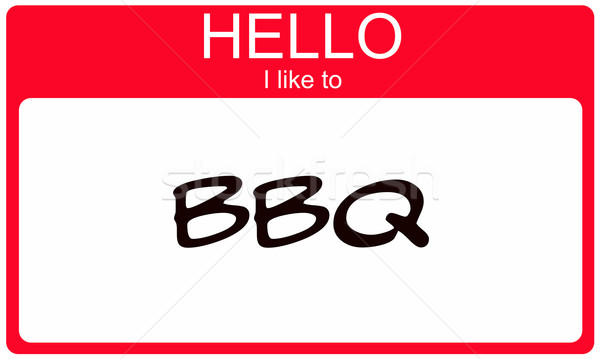 [[stock_photo]]: Bonjour · comme · bbq · rouge