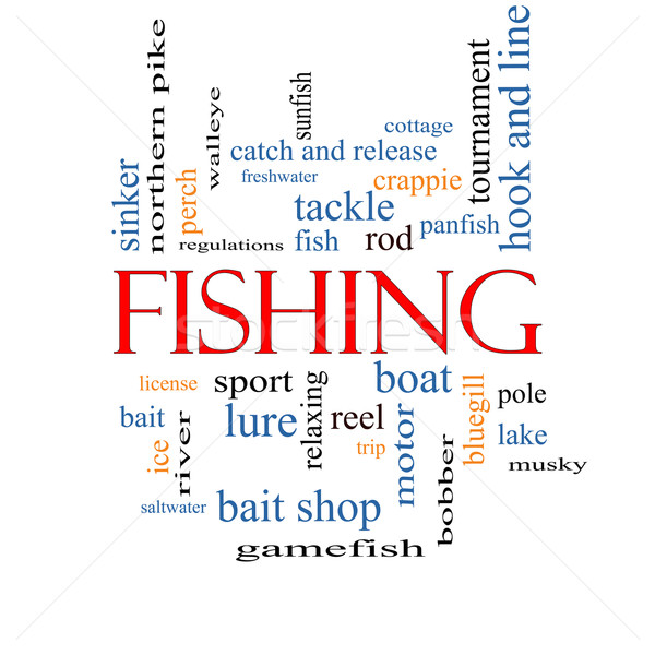 Fishing Word Cloud Concept Stock photo © mybaitshop