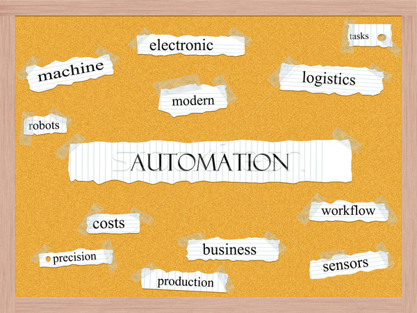 Automation Corkboard Word Concept Stock photo © mybaitshop