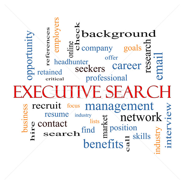 Executive Search Word Cloud Concept Stock photo © mybaitshop