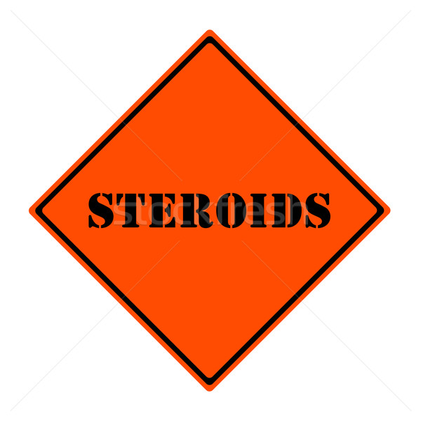 Stock photo: Steroids Sign