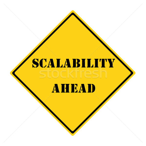 Scalability Ahead Sign Stock photo © mybaitshop