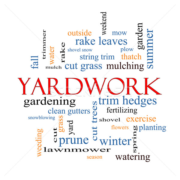 Yardwork Word Cloud Concept Stock photo © mybaitshop