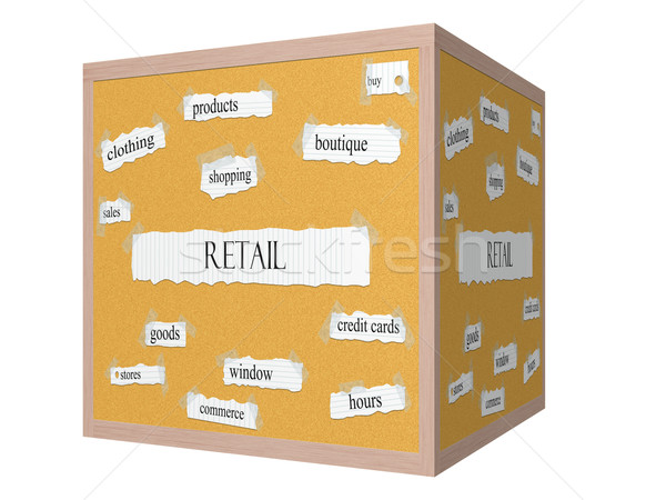 Détail 3D cube mot magnifique produits [[stock_photo]] © mybaitshop