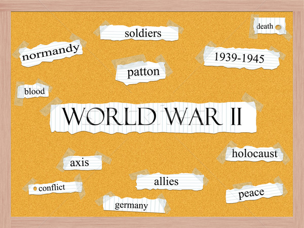 World War II Corkboard Word Concept Stock photo © mybaitshop