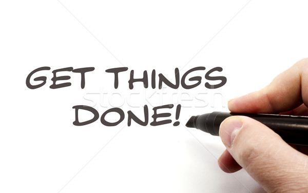 Get Things Done handwriting Stock photo © mybaitshop