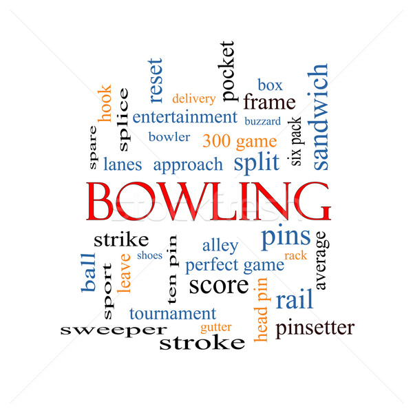 Bowling Word Cloud Concept Stock photo © mybaitshop