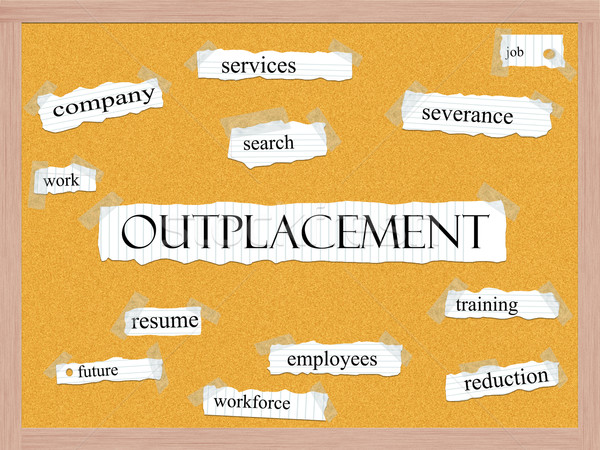 Outplacement Corkboard Word Concept Stock photo © mybaitshop