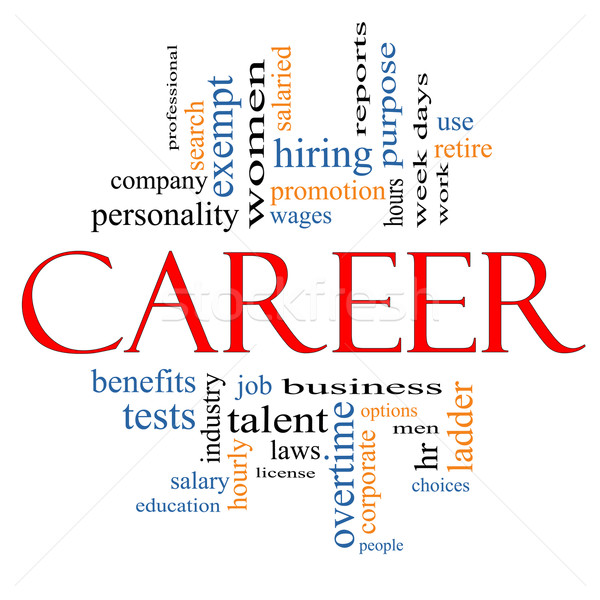 Career Word Cloud Concept Stock photo © mybaitshop