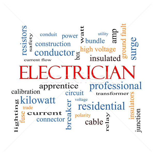 Electrician Word Cloud Concept Stock photo © mybaitshop