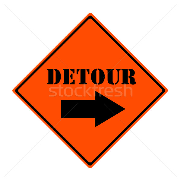 Detour This Way Sign Stock photo © mybaitshop