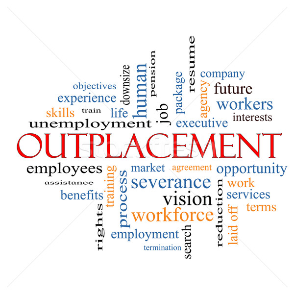 Outplacement Word Cloud Concept Stock photo © mybaitshop