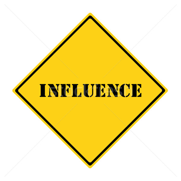 Influence Sign Stock photo © mybaitshop