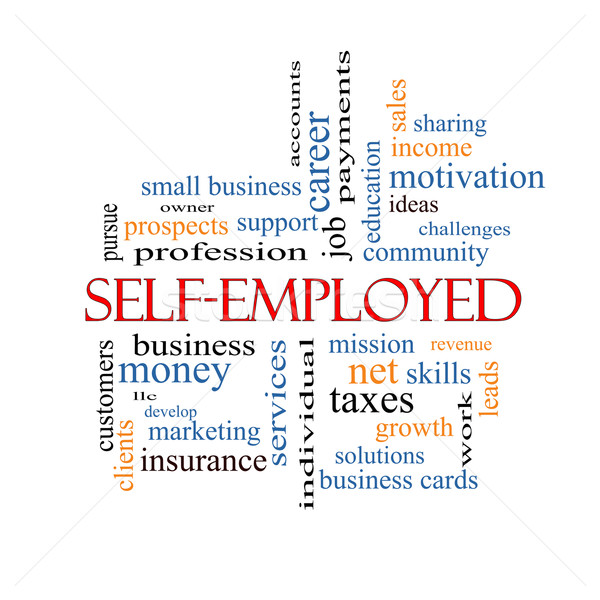Self-Employed Word Cloud Concept Stock photo © mybaitshop