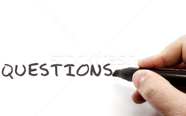 Questions on Dry Erase Board Stock photo © mybaitshop
