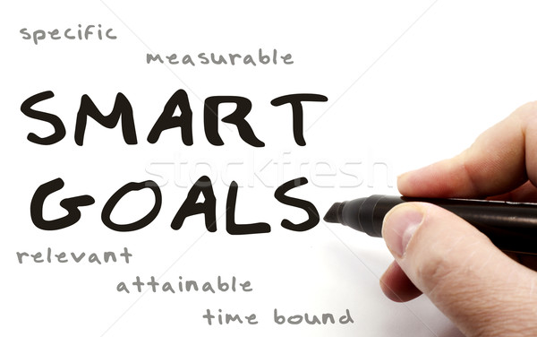 Smart Goals hand written Stock photo © mybaitshop